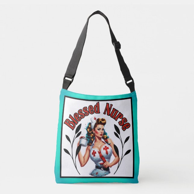 Bolsa Ajustável Enfermeira Pinup abençoada (Frente)