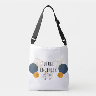 Bolsa Ajustável "engenheiro futuro" sobre a mala a tiracolo