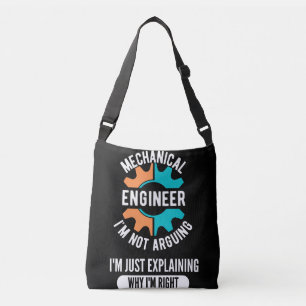 Bolsa Ajustável Engenheiro Mecânico Engraçado, Engenharia Mecânica