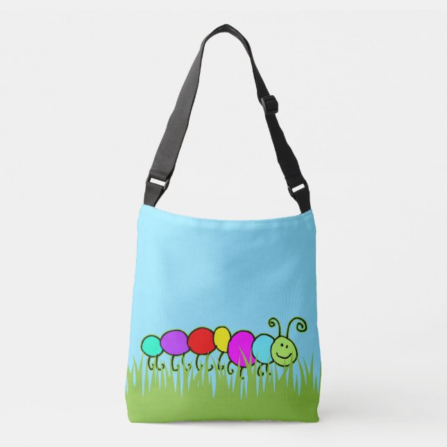Bolsa Ajustável Engraçado Caterillar Netand gramínea (Frente)