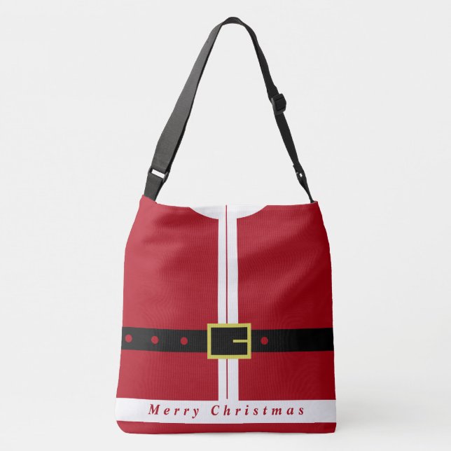 Bolsa Ajustável Engraçado Crossbody Bag Santa Claus Gift (Verso)