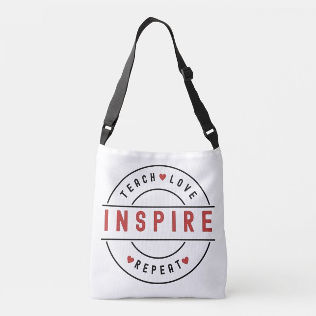 Bolsa Ajustável Ensinar Amor Inspira Motivação (Verso)