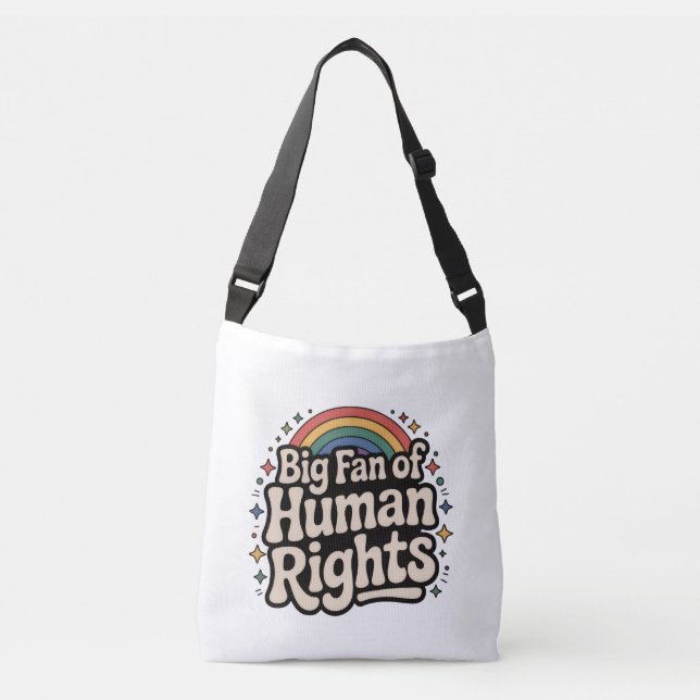 BOLSA AJUSTÁVEL EQUALITY HUMAN RIGHTS CROSS BODY BAG (Frente)
