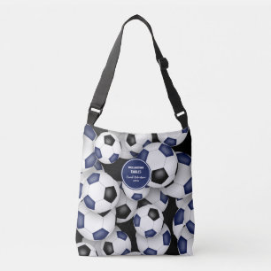 Bolsa Ajustável equipe negra azul colorido treinador de futebol