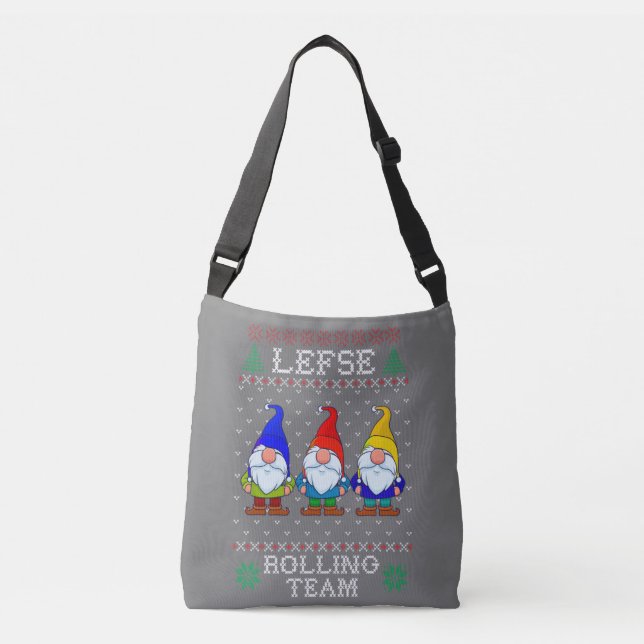 Bolsa Ajustável Equipe Rolling da Esquerda, Tomate de Natal Gnomo (Frente)