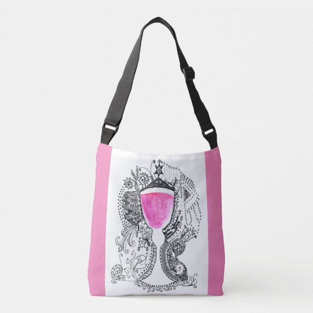 Bolsa Ajustável Equipe Yalta Pink (Frente)