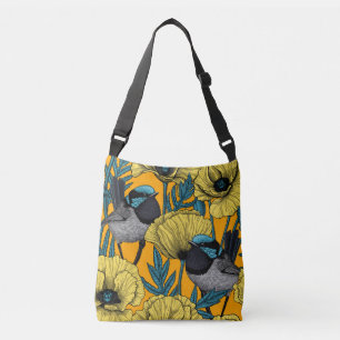 Bolsa Ajustável Erva de fada e papoila em amarelo