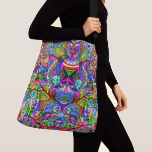 Bolsa Ajustável Esboço de arte fantástica - Abstrato Neon Shift 3