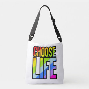 Bolsa Ajustável Escolha a sacola colorida do slogan do texto da