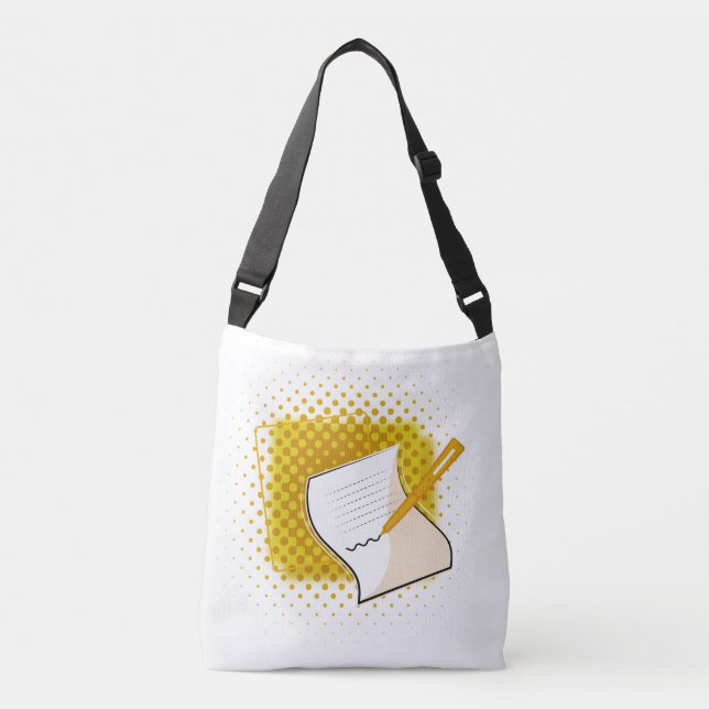 Bolsa Ajustável Escrevendo sobrevoo (Frente)