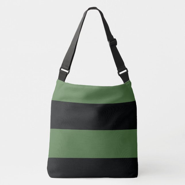 Bolsa Ajustável Escuros Verdes Escuros e Negros Simples Maiúsculas (Frente)