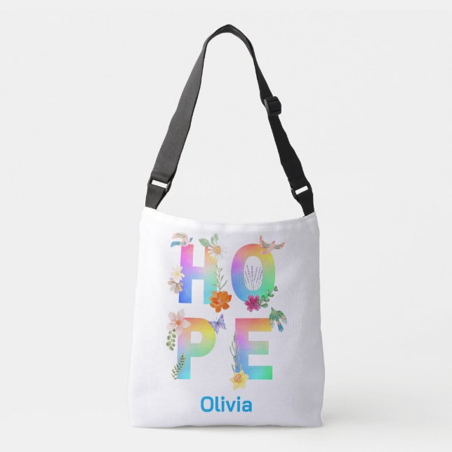 Bolsa Ajustável Esperança de inspiração motivacional artística pos (Frente)