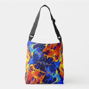Bolsa Ajustável espiral colorido trendy abstrato