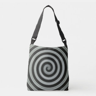Bolsa Ajustável espiral preto e branco grande