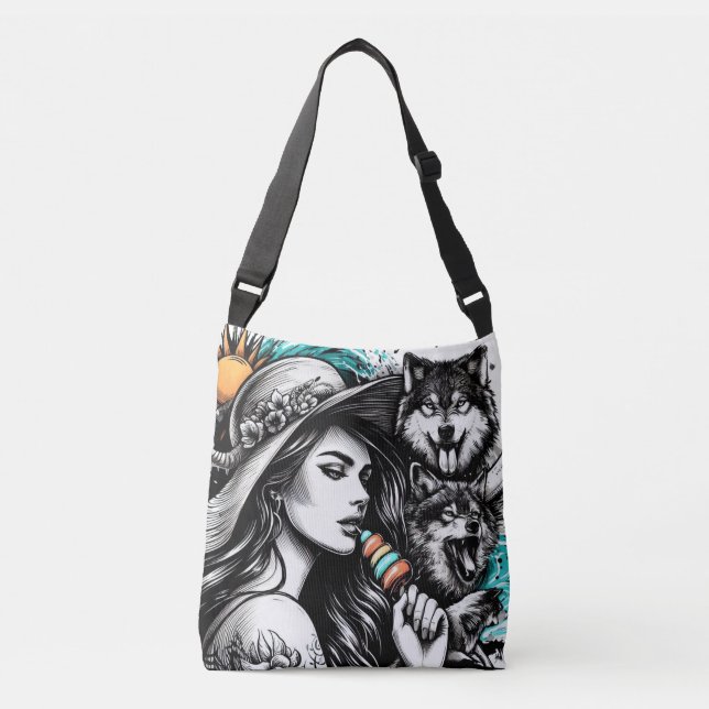 Bolsa Ajustável Espírito de Verão - Beleza e Lobos (Frente)