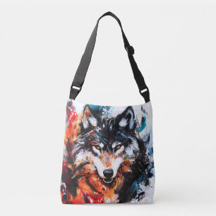 Bolsa Ajustável Espírito Selvagem Abstrato Lobo