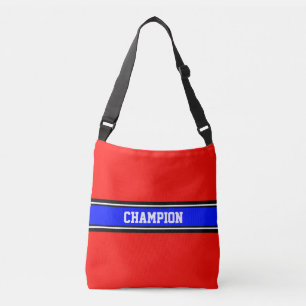 Bolsa Ajustável ESPORTE STRIPES - azul real, preto, branco