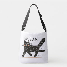 Bolsa Ajustável Espumante de Gato Preto Whimsso às 3 da manhã
