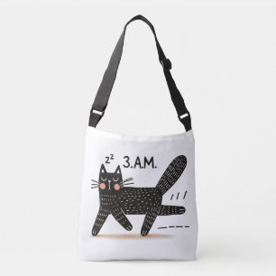 Bolsa Ajustável Espumante de Gato Preto Whimsso às 3 da manhã