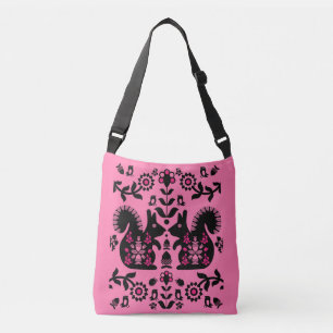 Bolsa Ajustável Esquilo Arte Foliar Nórdica Escandinava