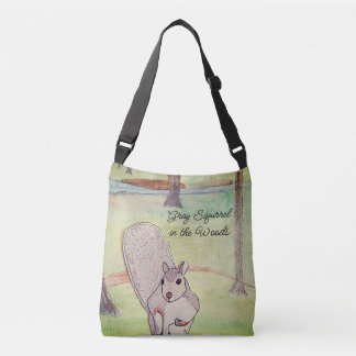 Bolsa Ajustável Esquilo Cinza na Floresta