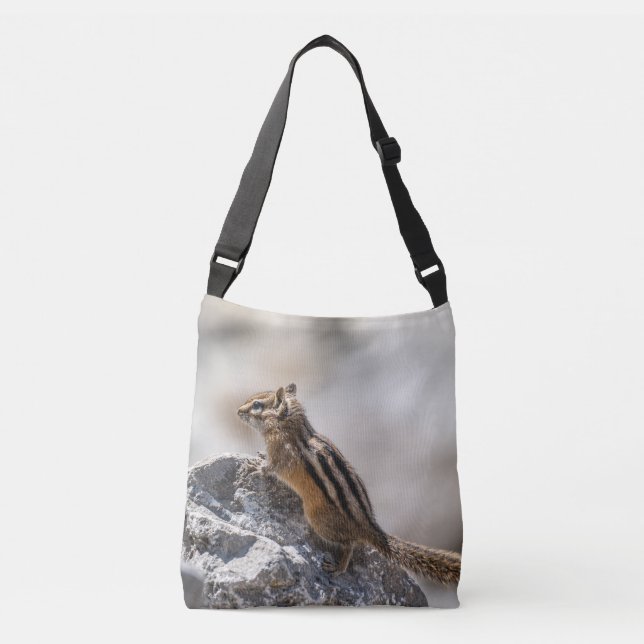 Bolsa Ajustável  Esquilo em Rocha Natureza (Frente)