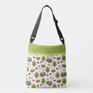 Bolsa Ajustável Esquilo no padrão da floresta de carvalho