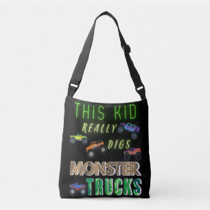 Bolsa Ajustável Este Garoto Realmente Dura Caminhões Monstros