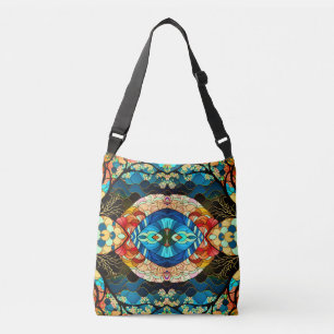 BOLSA AJUSTÁVEL ESTILO DE ARTE JAPONÊS FLORESTA SIMÉTRICA