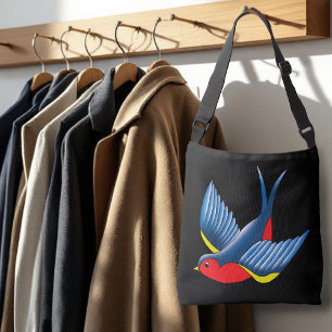 Bolsa Ajustável Estilo de Tatuagem de Pássaro Andorinha Tradiciona