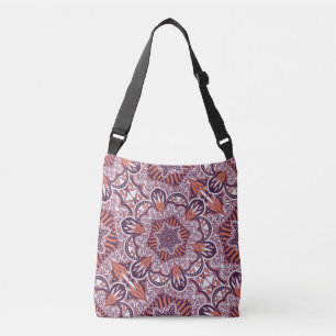 Bolsa Ajustável Estilo étnico, textura decorativa vintage.