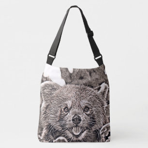 Bolsa Ajustável Estilo Russo - Panda Vermelha 2