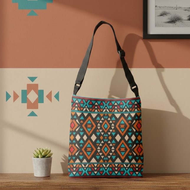 Bolsa Ajustável Estilo sudoeste geométrico moderno (Criador carregado)