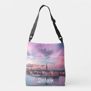 Bolsa Ajustável Estocolmo Capital da Noite da Suecia Skyline