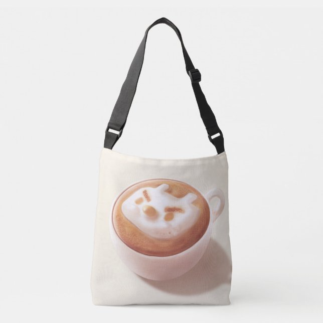 Bolsa Ajustável Estou espumando com sentimentos - arte de café (Frente)