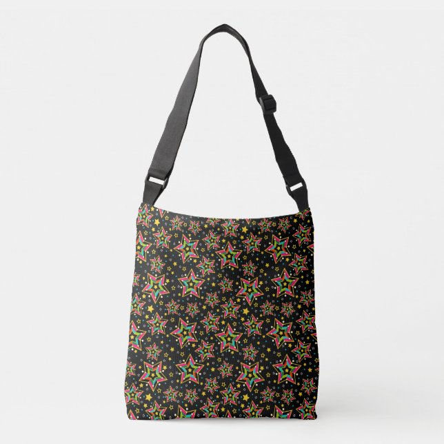 Bolsa Ajustável Estrela Festiva de Feliz Brilhante (Frente)