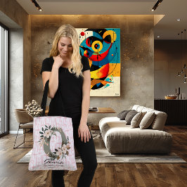 Bolsa Ajustável Eterno de Olivia Grace - Monograma Floral Boho