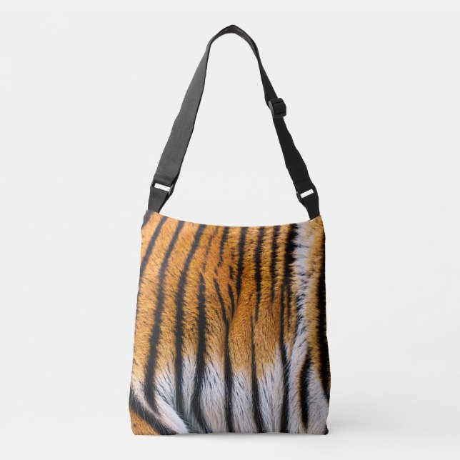 Bolsa Ajustável Etiqueta de Tota da Pele do Tigre (Frente)