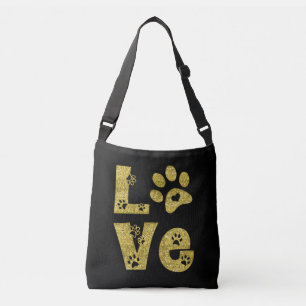 Bolsa Ajustável Eu amo gatos - o brilho do ouro -
