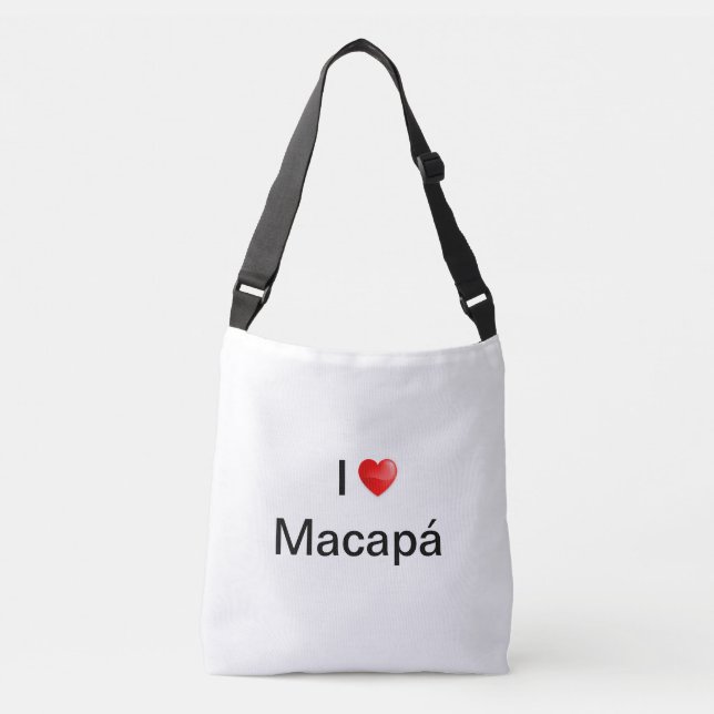 Bolsa Ajustável Eu amo Macapá (Frente)