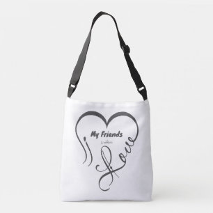 Bolsa Ajustável Eu Amo Meus Amigos - Abraços