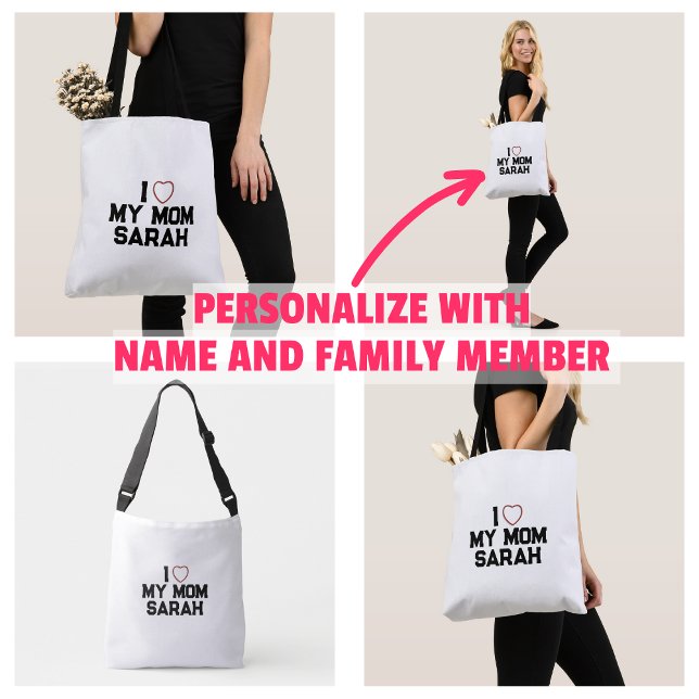 Bolsa Ajustável Eu Amo Minha Mãe (I Love My Mom Bag)