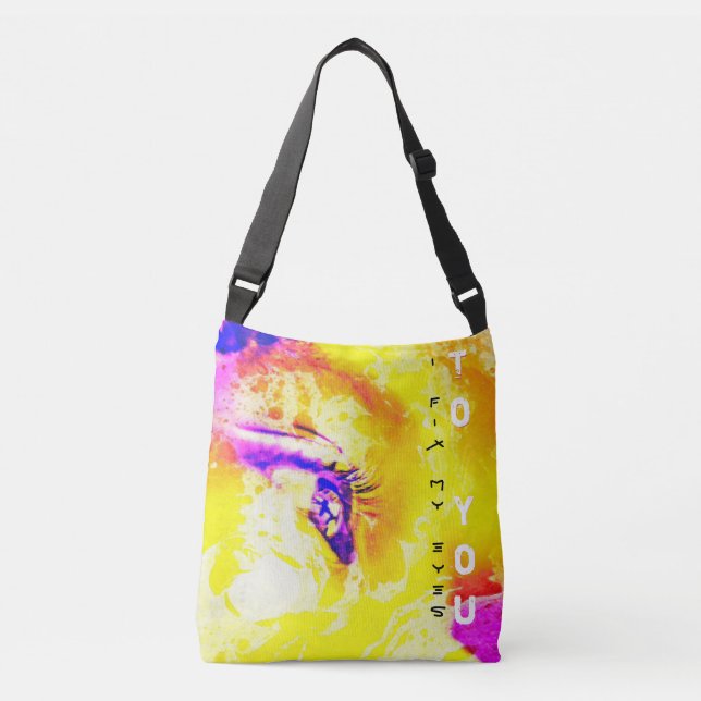 Bolsa Ajustável Eu fixo-lhe meus olhos JESUS (Frente)