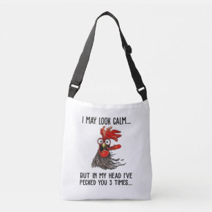Bolsa Ajustável Eu posso parecer calma, mas minha cabeça eu te dei