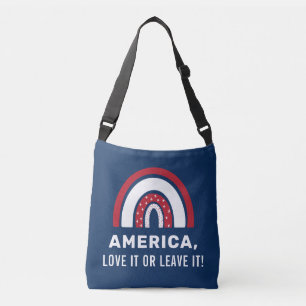 Bolsa Ajustável EUA 4 De Julho Na moda Patriótico Arco-Íris Americ