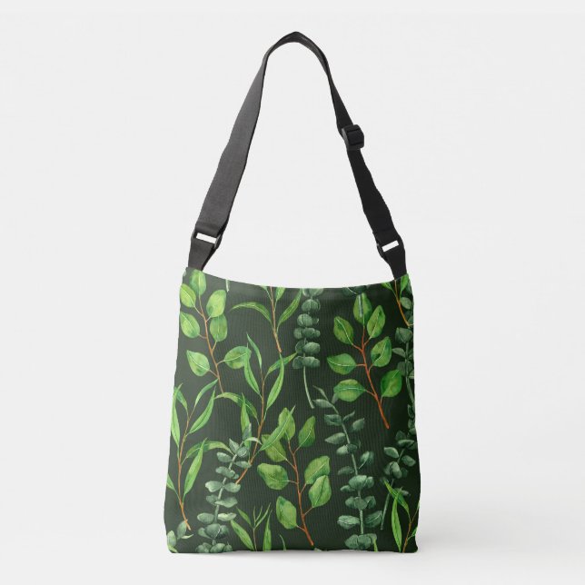 Bolsa Ajustável Eucalipto em verde escuro (Frente)