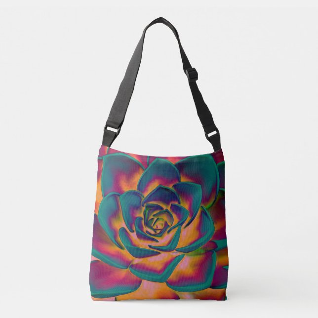 Bolsa Ajustável "Exotic Succulent Pop Art" (Frente)
