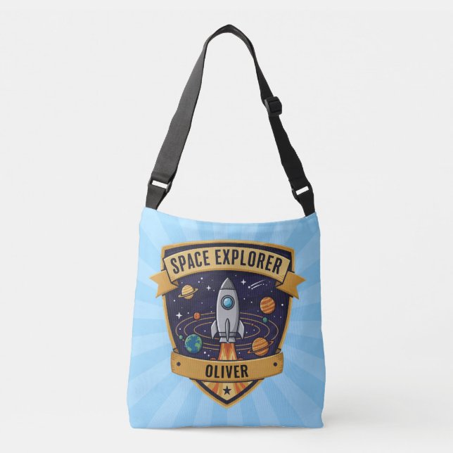 Bolsa Ajustável Explorador de Espaço Futuro (Frente)