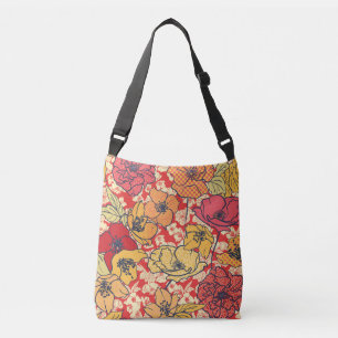 Bolsa Ajustável Explosão Floral: Tendência Da Vintagem Sem Pernas.
