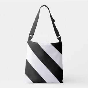 Bolsa Ajustável Faixa de preto e branco de diagnóstico clássico